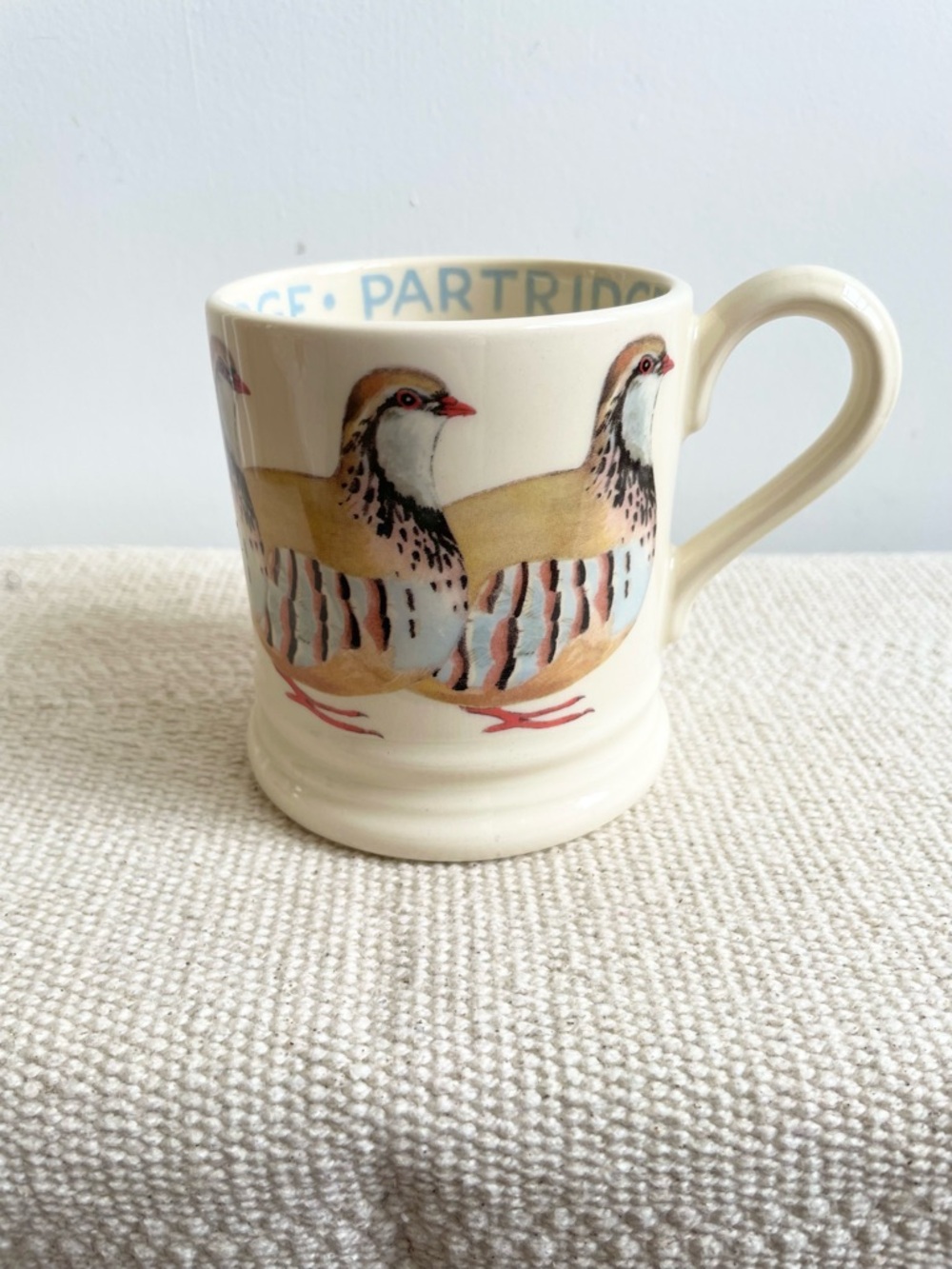 EMMA BRIDGEWATER French Partridge Half Pint Mug Game Birds Brand New Unused